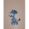 Zsiráf kék 3D filc figura