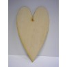 Fafigura hosszúkás szív 20cm