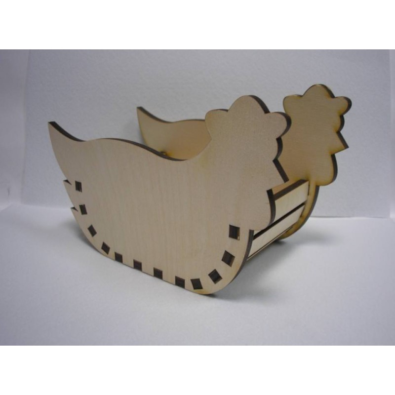 Fa tyúkkosár kicsi