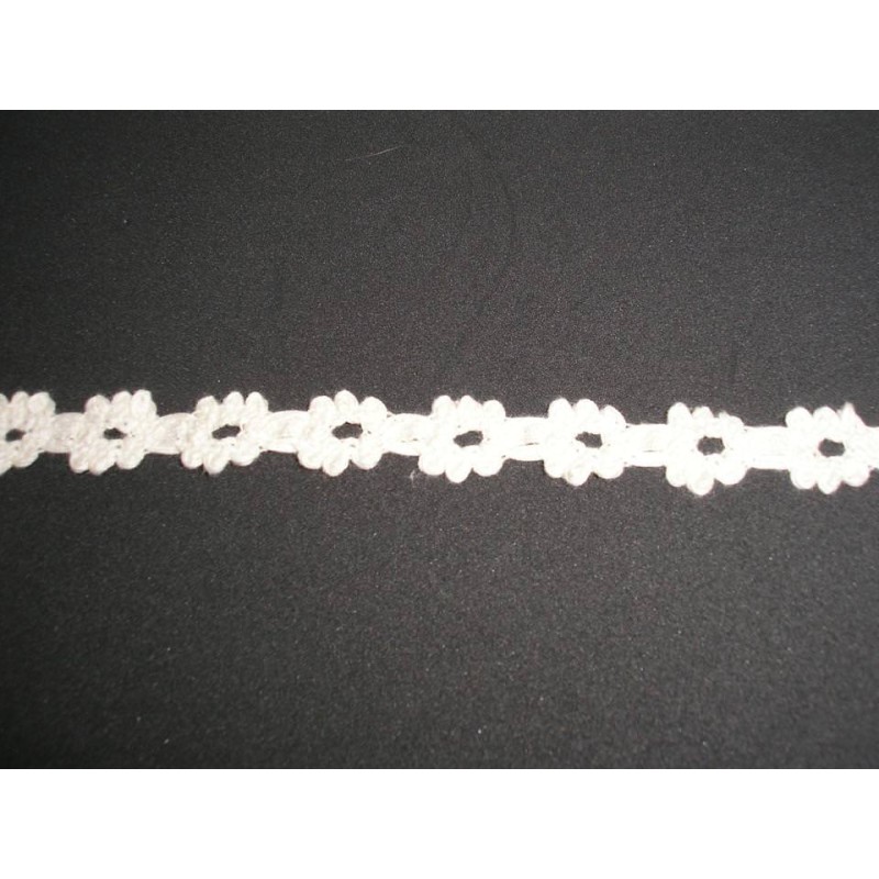 Csipke pamut 14mm fehér