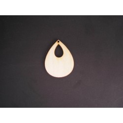 Fa fülbevaló csepp 4cm
